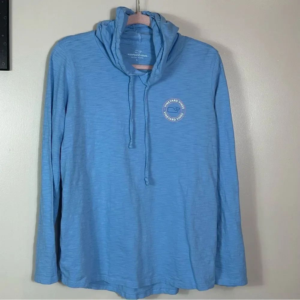 Vineyard Vines Light Blue Hooded Shirt